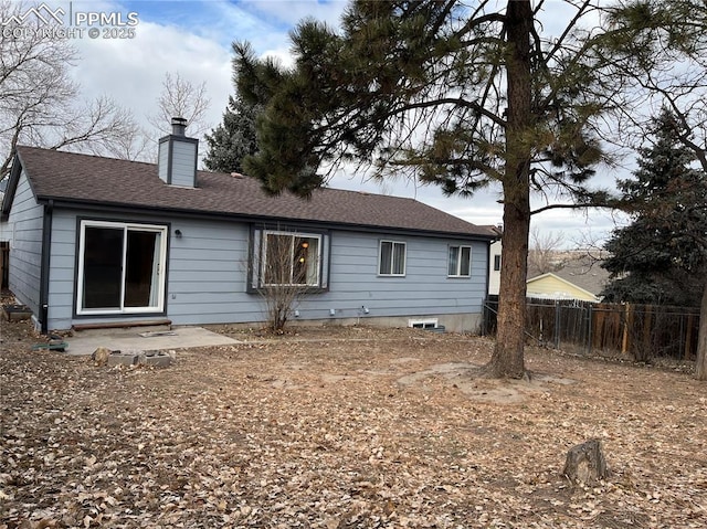 view of rear view of property