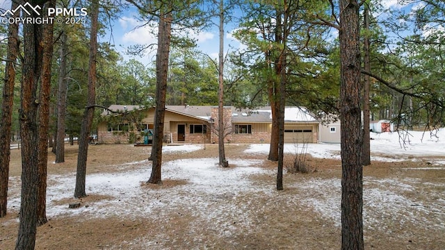 view of front of home featuring a garage