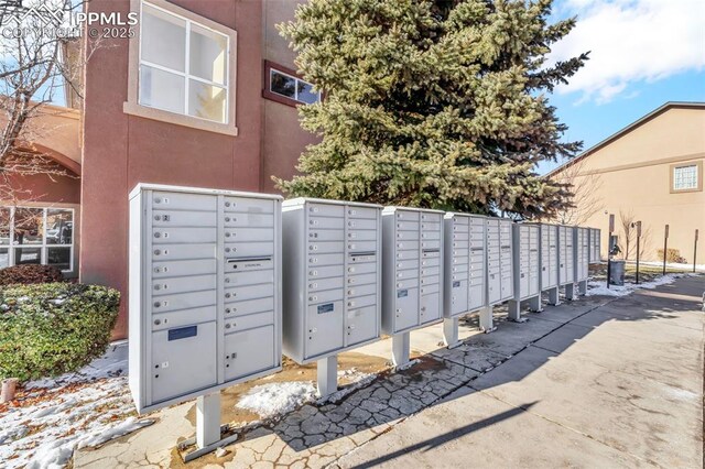 view of community featuring a mail area