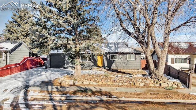 view of front of house featuring a garage