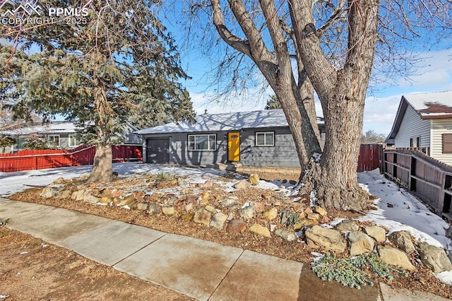 view of ranch-style home