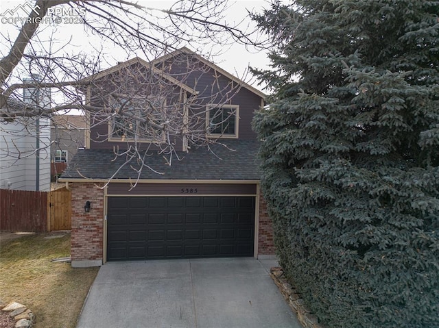 view of front of house featuring a garage