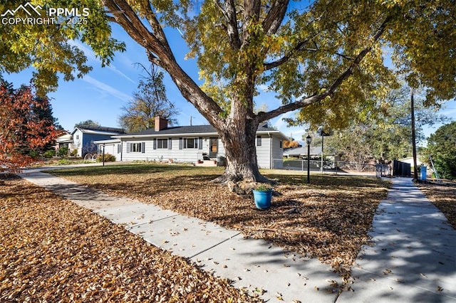 view of front of home