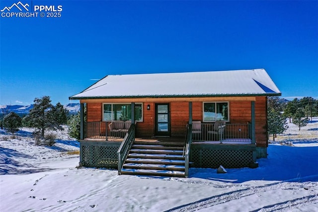 view of front of house with a porch