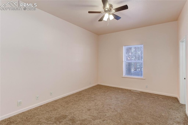 13264 Teller County Rd, Florissant, CO 80816 - empty room featuring carpet floors and ceiling fan