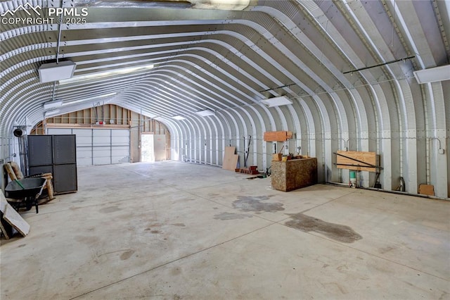 13264 Teller County Rd, Florissant, CO 80816 - misc room with concrete floors and lofted ceiling