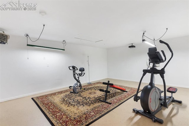 view of exercise room