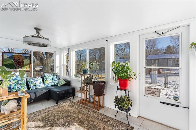 view of sunroom / solarium