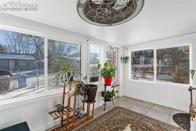 view of sunroom