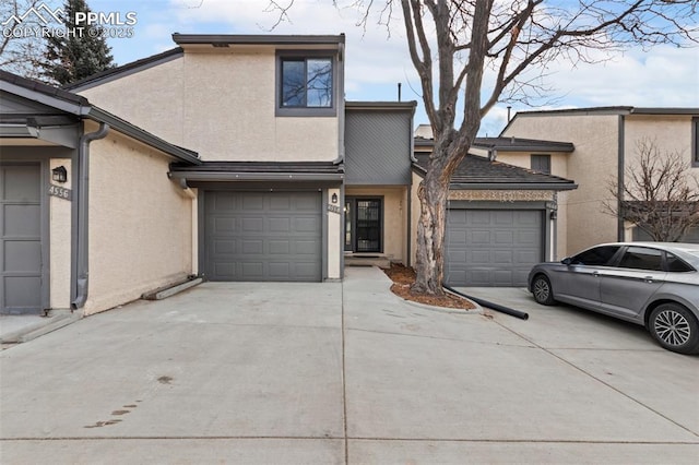 front of property featuring a garage