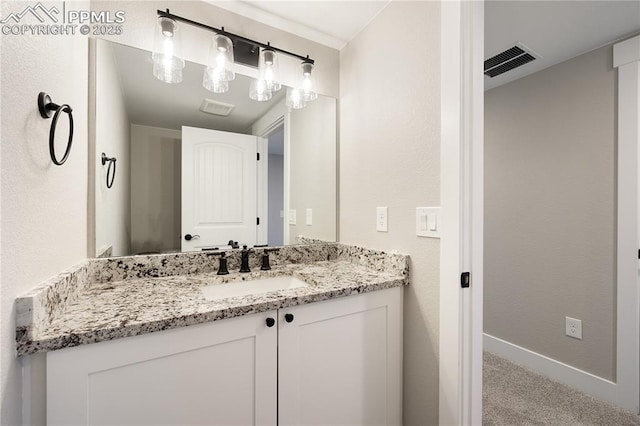 bathroom featuring vanity