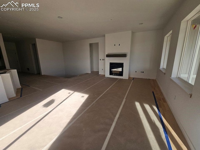 view of unfurnished living room