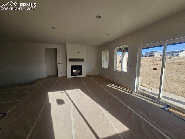 view of unfurnished living room