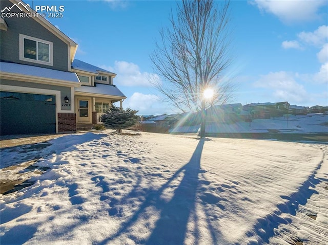 7707 Orange Sunset Dr, Colorado Springs, CO 80922 - view of yard with a garage