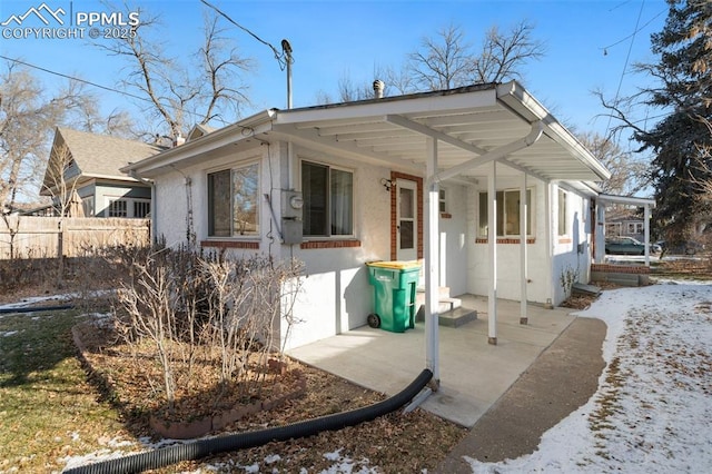 view of bungalow-style home