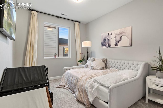 bedroom featuring carpet flooring