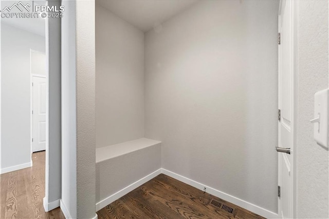 interior space featuring dark hardwood / wood-style floors