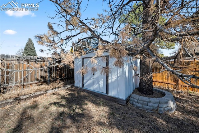 view of outdoor structure