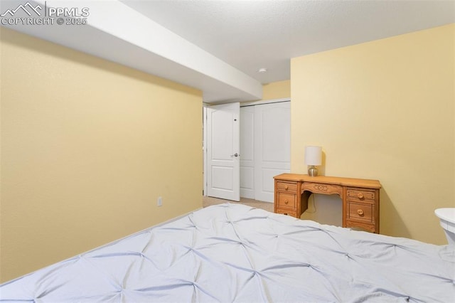 bedroom with a closet