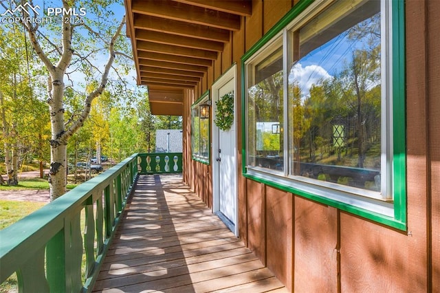 view of balcony