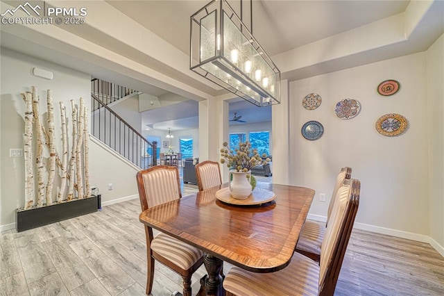 dining room featuring hardwood / wood-style flooring