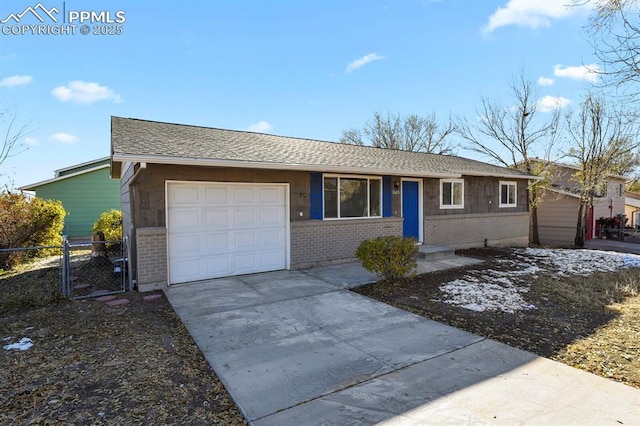 ranch-style house with a garage