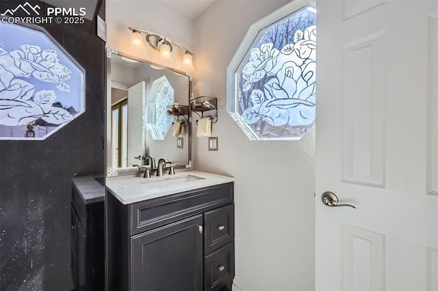 bathroom featuring vanity