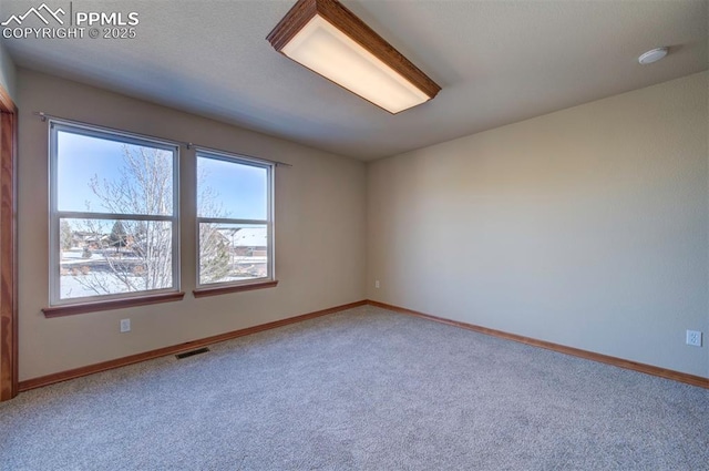 view of carpeted empty room