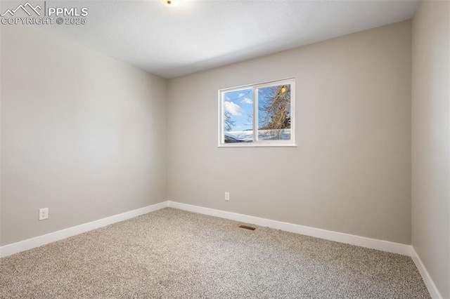 view of carpeted empty room