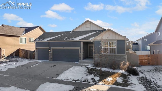 view of front of home featuring a garage