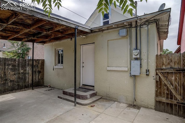 exterior space with a patio area