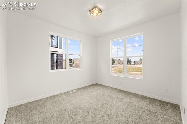 view of carpeted empty room