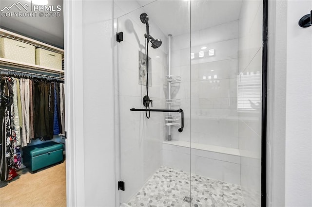 bathroom with walk in shower