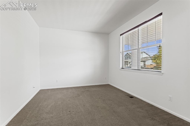 view of carpeted empty room