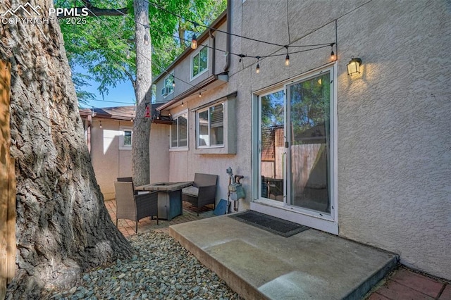 exterior space with a patio