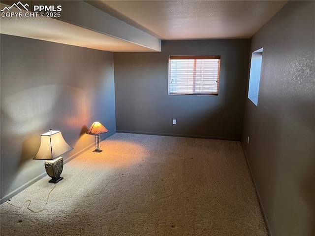 spare room with carpet flooring