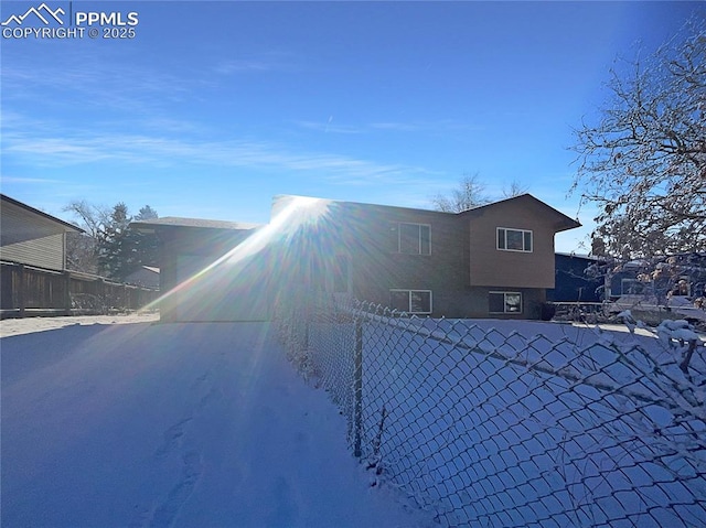 view of rear view of property