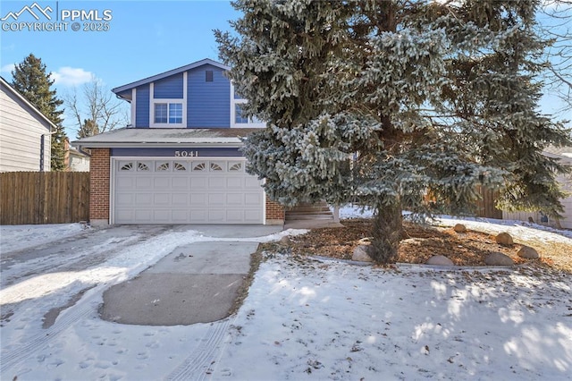 view of front of home featuring a garage