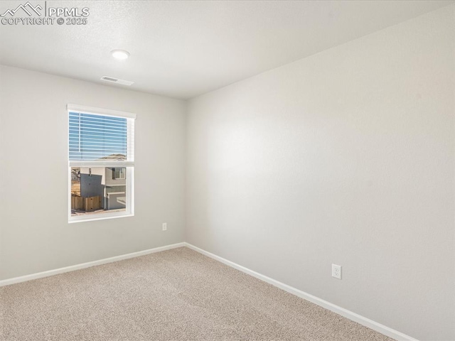 view of carpeted empty room