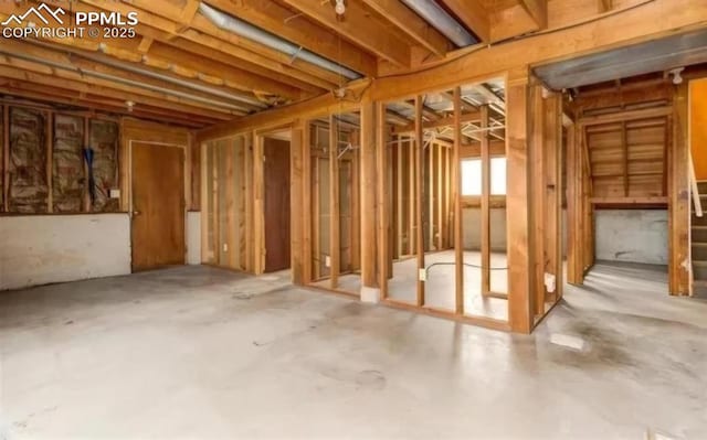 miscellaneous room with concrete flooring