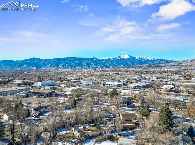 view of mountain feature