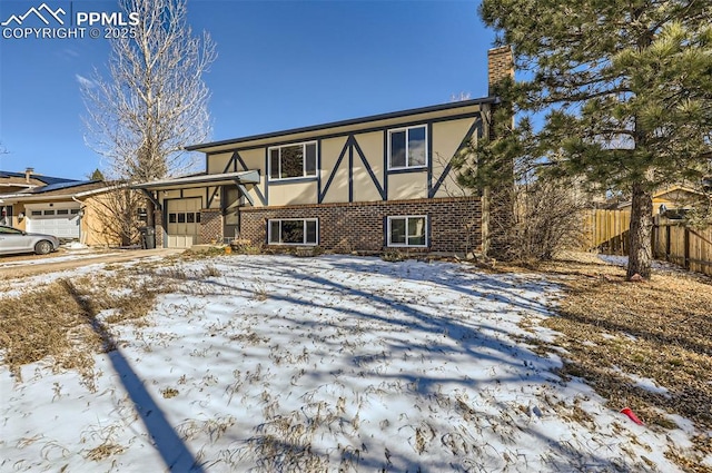 view of front of house featuring a garage