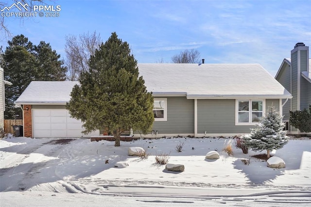 ranch-style house with a garage