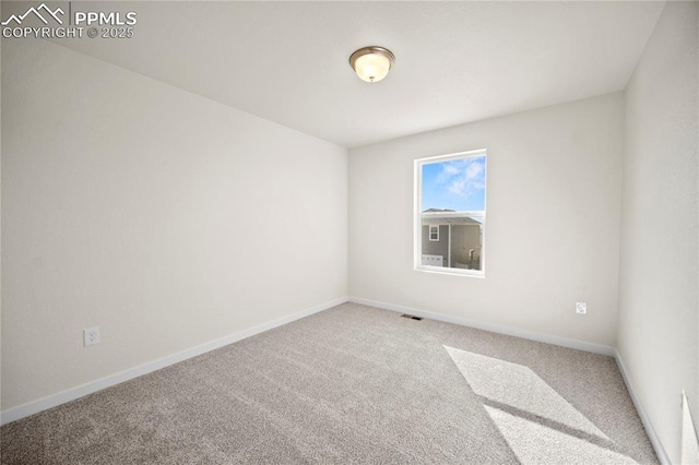 view of carpeted empty room