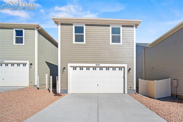 front facade featuring a garage