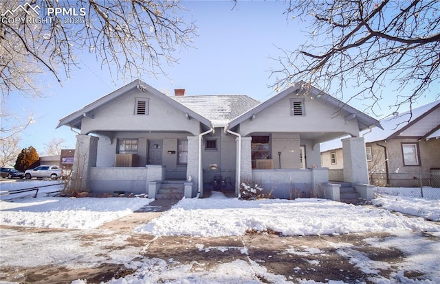 bungalow with covered porch