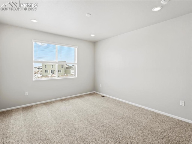 10434 Devoncove Dr, Peyton, CO 80831 - carpeted spare room with visible vents, recessed lighting, and baseboards