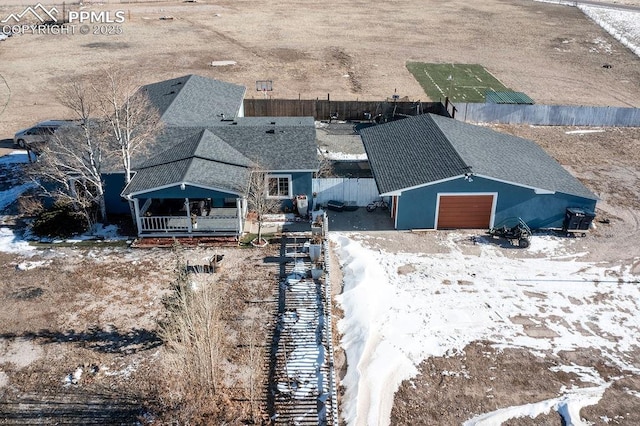 birds eye view of property