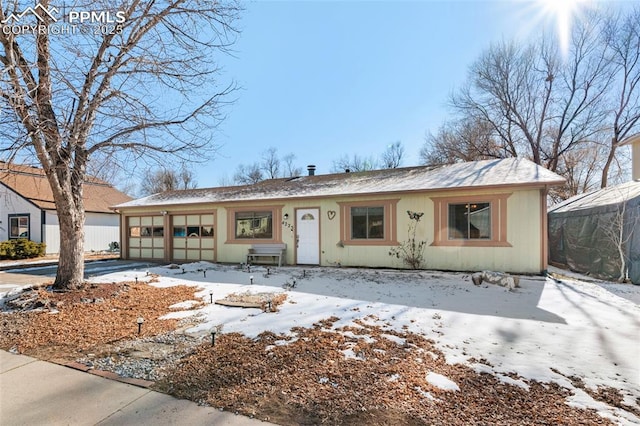 view of ranch-style home