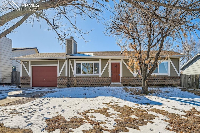 view of front of house featuring a garage